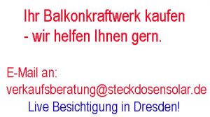 Balkonkraftwerk kaufen Dresden